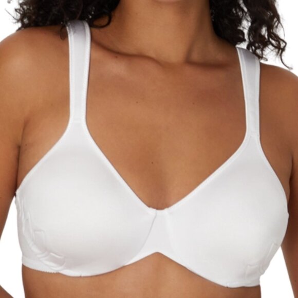 Bali Live it Up Seamless Underwire Bra 38D New Women Full Figure white 3353 - Picture 1 of 10